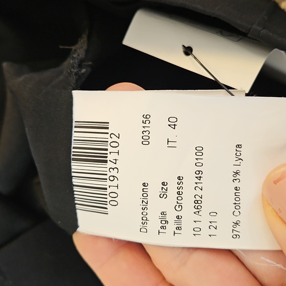 Nwt Piazza Sempione Black Midi Dress 40 - Picture 7 of 12